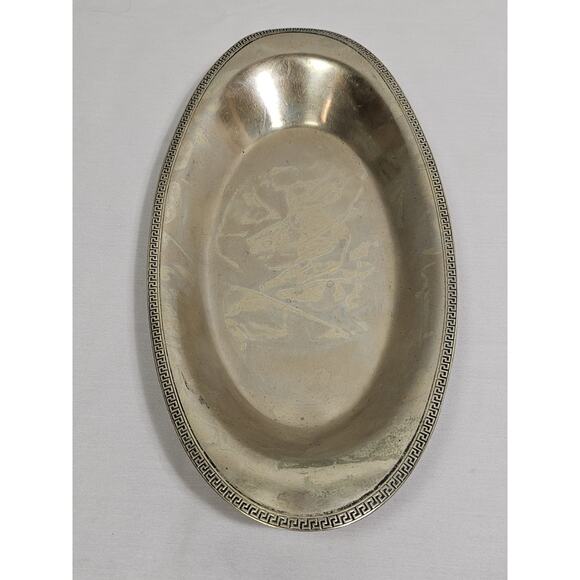 BRS Sheffield Apollo Nickel Silver Tray #3198 - Vintage Made In USA - Picture 2 of 14